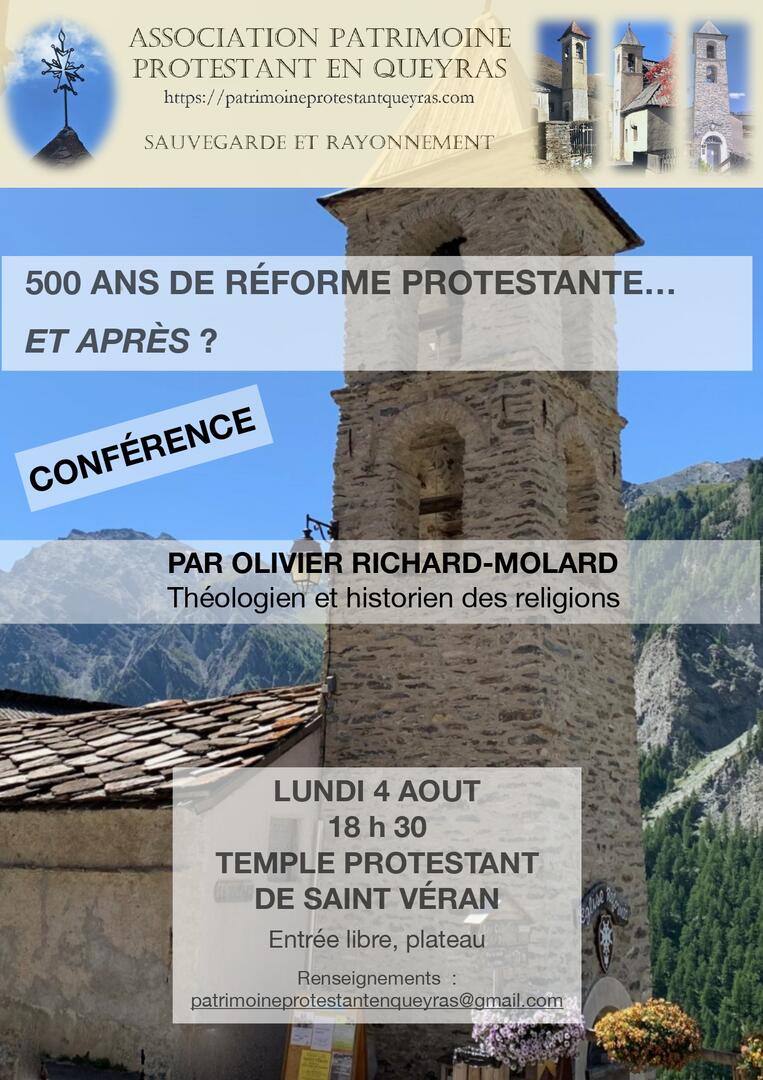 affiche conference olivier richard molard